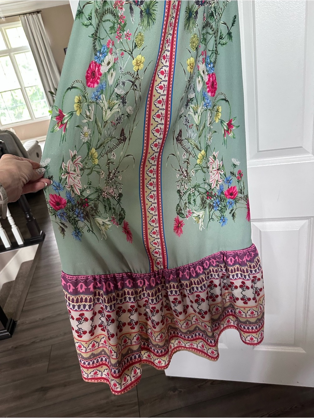 Umgee Off-the-Shoulder Boho Maxi Dress | Size Small - Picture 3 of 10